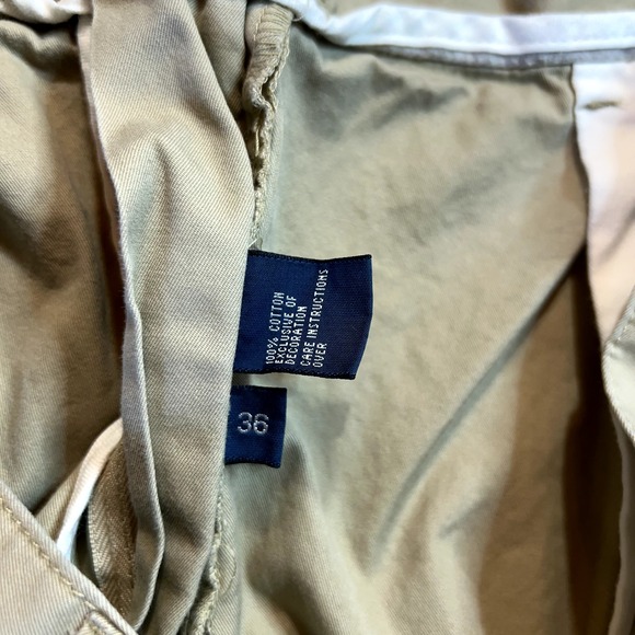Polo Ralph Lauren Men's Tyler Shorts 36 Chino Pleated Beige Tan Khaki - Picture 3 of 8
